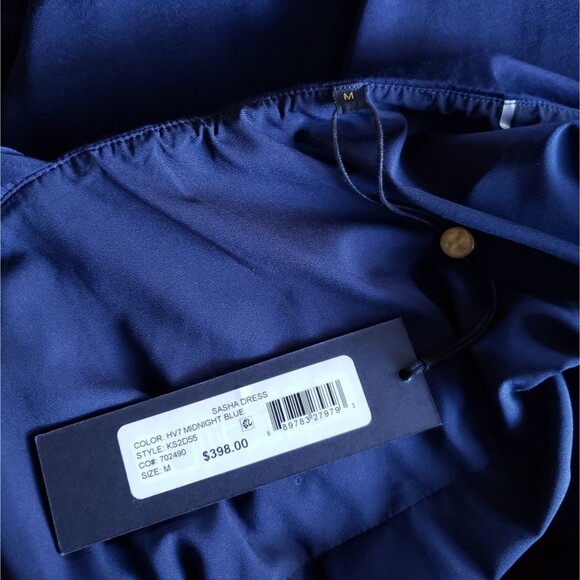 Kobi Halperin Sasha Strappy Midi Dress Midnight Blue Women's Size Medium - Picture 14 of 16